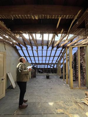 Loft strip-out, opening up the roof space